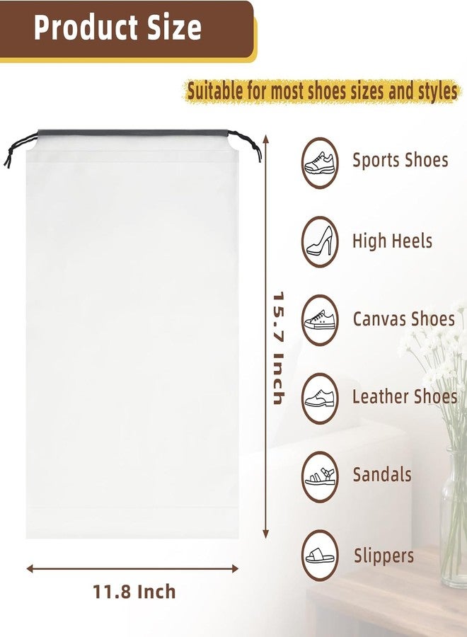 KUNFAIT Shoe Bags for Travel Drawstring Packing Bags Dustproof Portable Storage Organiser Pouch for Men and Women (12) - Image 3